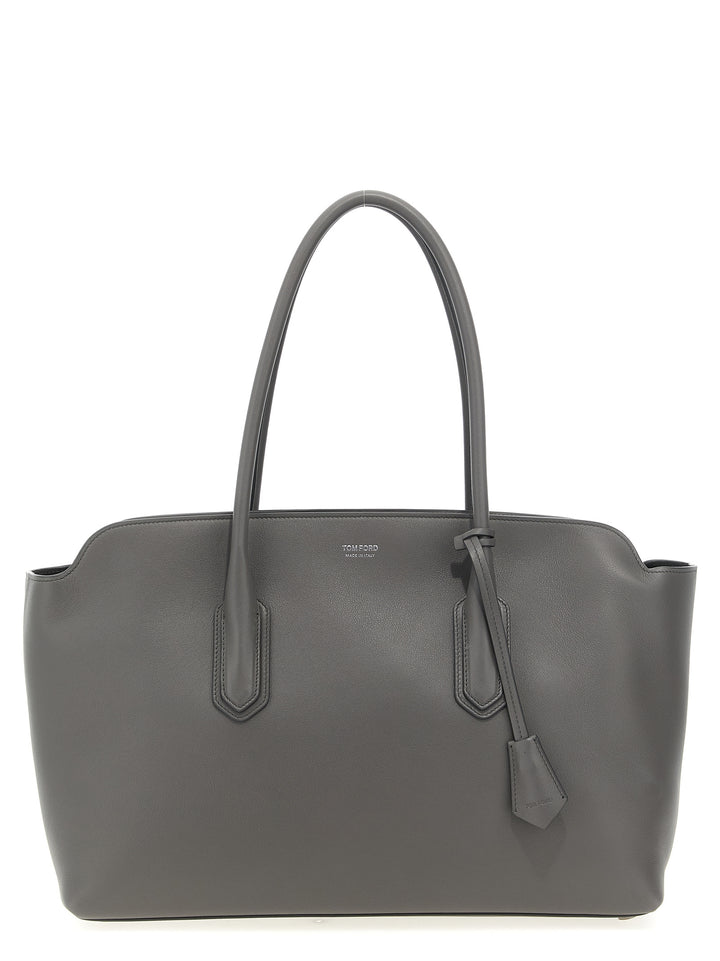 Tom Ford Logo Shoulder Bag Borse a Spalla e Tracolla - Grigio | 4888cf5877bde8bdf6c9063b11a27edb18cefd6e