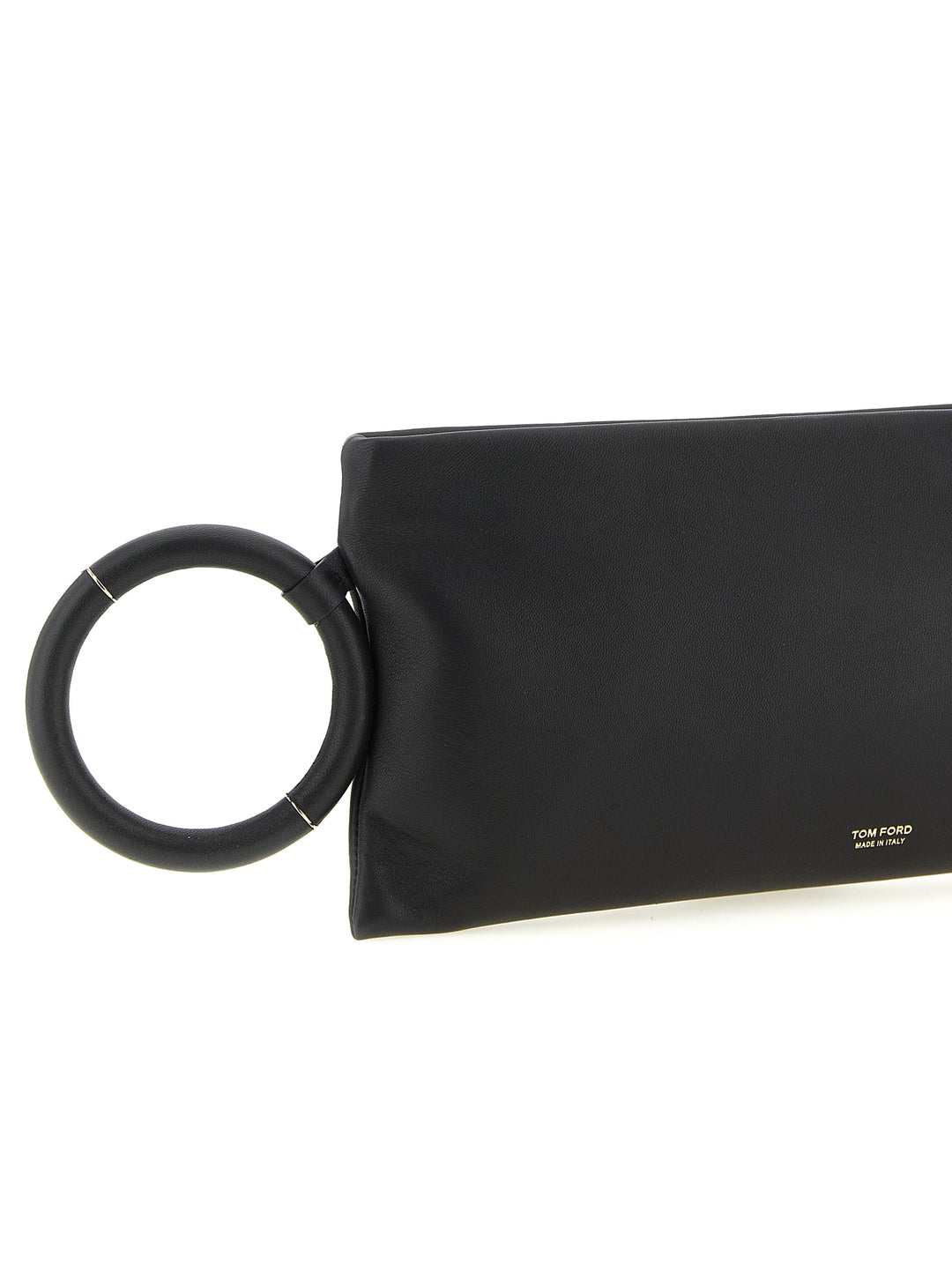Tom Ford Nappa Leather Clutch - Nero | 2af642a8e77f1eafd79427c514d85c4ad1ed98ee