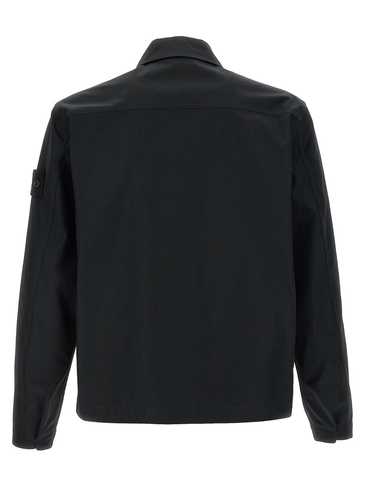 Stone Island Cotton Overshirt Camicie - Nero | 865e5814fd2698f9a70ef4e71aae4a5f4ea19cc4