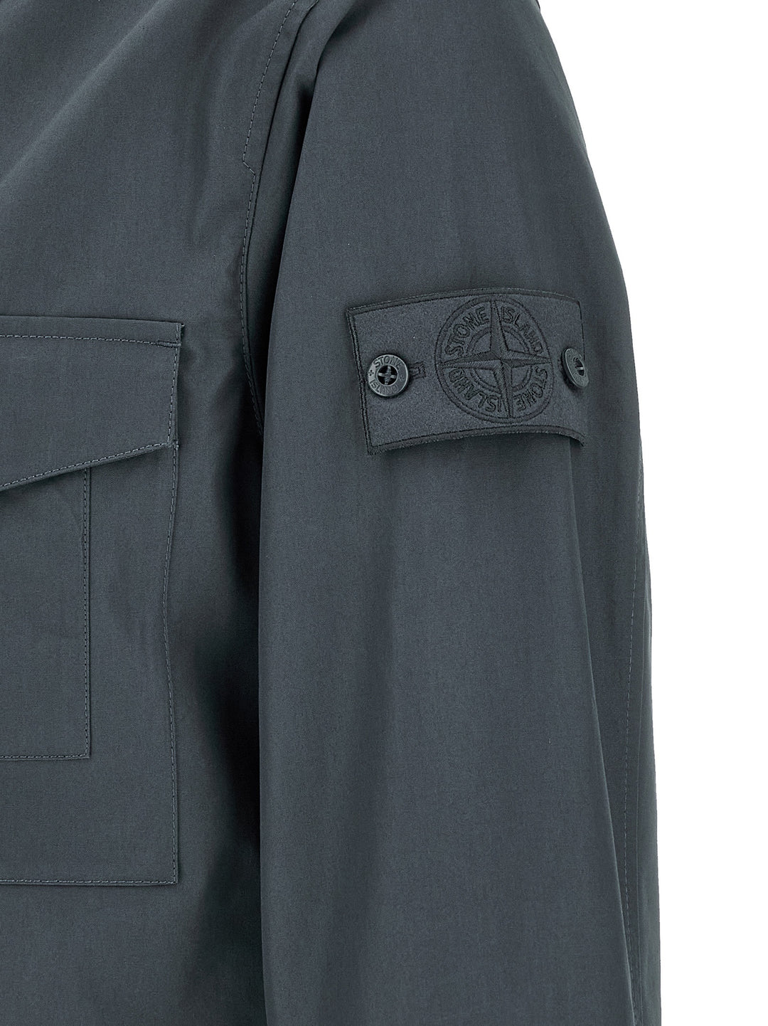 Stone Island Cotton Overshirt Camicie - Blu | 974de00fd23fa7afe4f667a6be96538c2cc612b1