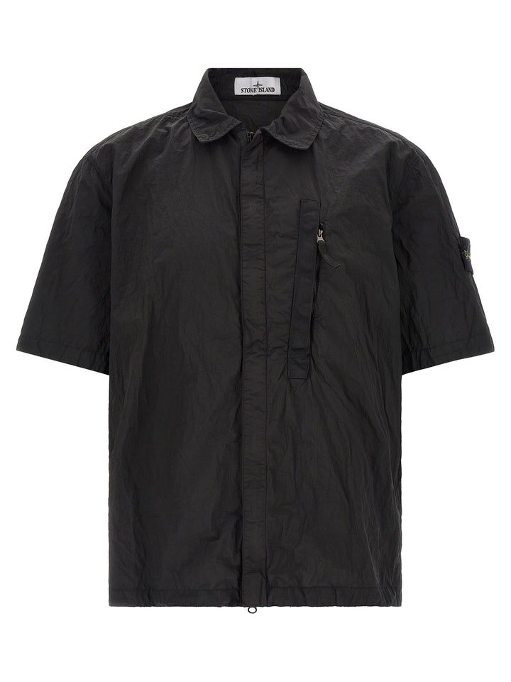 Stone Island Overshirt Nylon Metal Camicie - Nero | df8b95a072a89019e71db99942c307a92028f50d