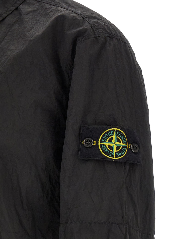Stone Island Overshirt Nylon Metal Camicie - Nero | a6157c3cba31caef8e9ebb41bf608e67c083bf97