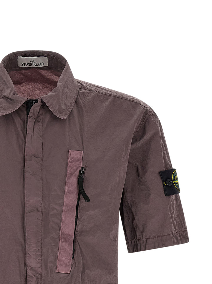 Stone Island Overshirt Nylon Metal Camicie - Viola | 7c1986a2622b93fb821983792ea66bbe7529d003