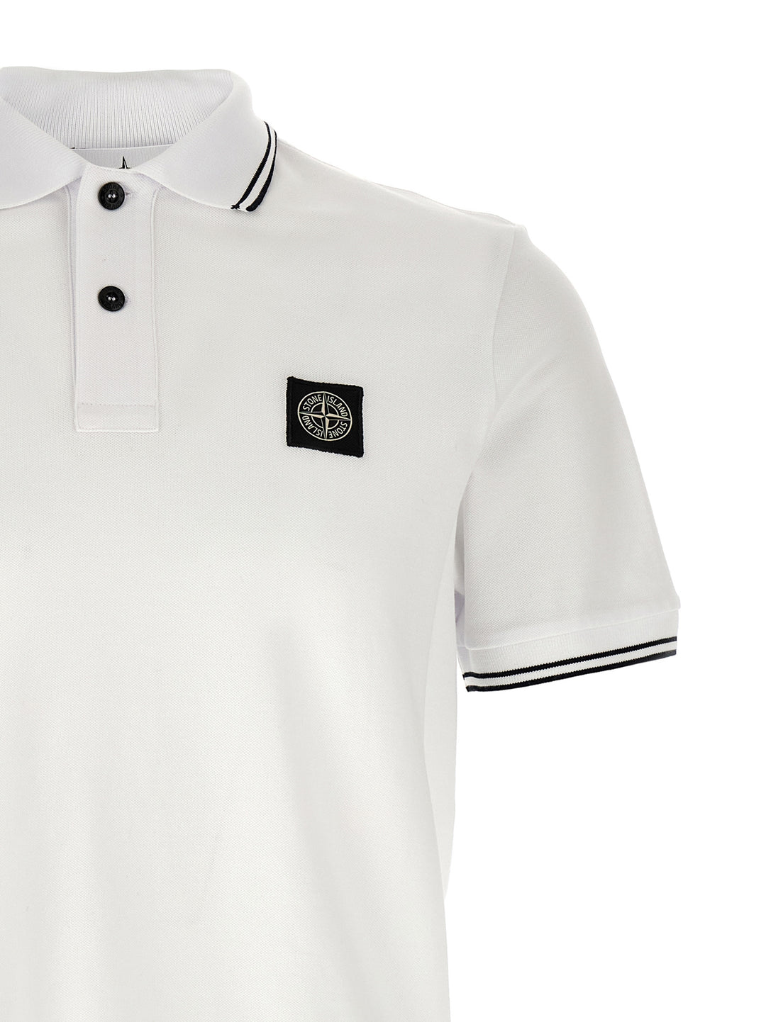 Stone Island 2200010 Polo - Bianco | 611f3d8c8ff017bd4636297099325dd7209496c3