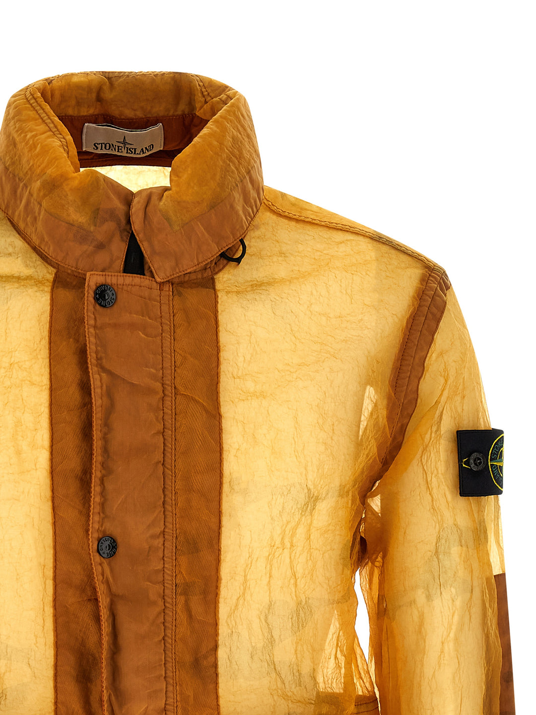 Stone Island Monofilament Mesh Jacket Puffer Jackets - Arancione | f04a7780ecce8a643f9aa00930f323f55d4c09fb