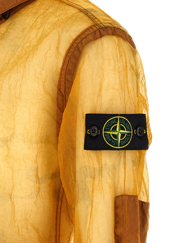 Stone Island Monofilament Mesh Jacket Puffer Jackets - Arancione | f55ec4e9fee67c1a86d917a00cfbe0aa42ef7bd6