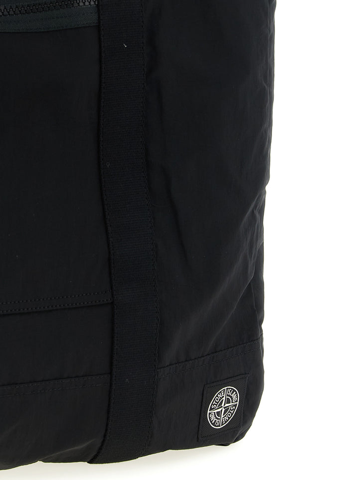 Stone Island 9200012 Tote - Nero | 04f85e22c6d836deb04c5b6bffd964c26cdd71bb