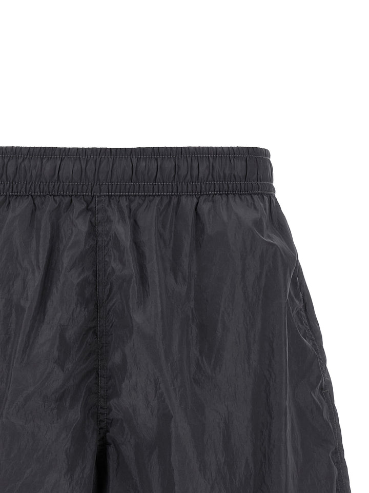 Stone Island Logo Print Swim Shorts Beachwear - Grigio | e78771f024f39efd454a0c37097164ffe5b3097a