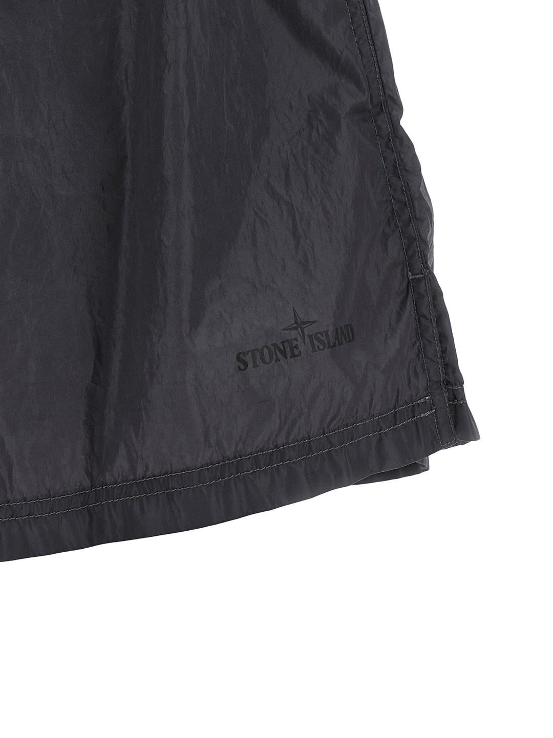 Stone Island Logo Print Swim Shorts Beachwear - Grigio | d2cf8e3ad070de20b5387562a9d595bdf42f4ed0