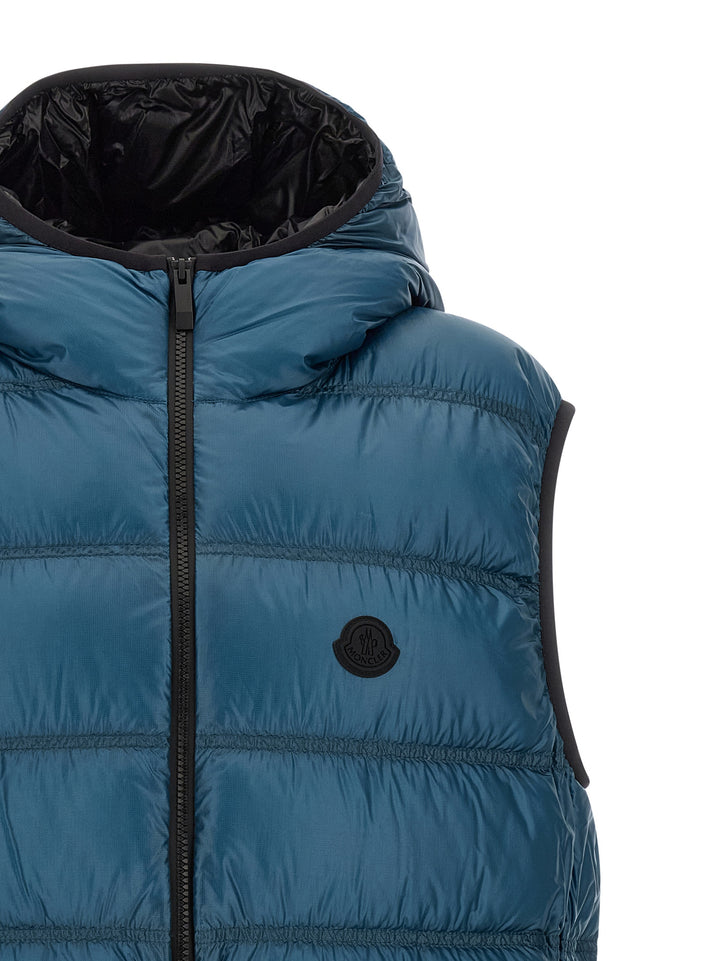 Moncler Panestrel Gilet - Blu | 5b265f8ae906b943e053a660e0e4b402183986bb