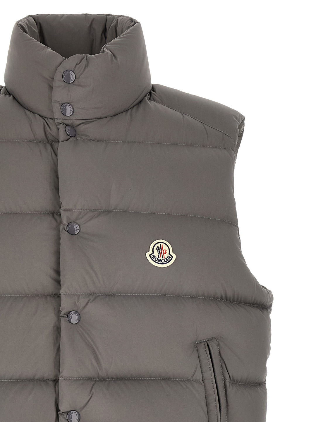 Moncler Tibb Gilet - Grigio | d74111741bdd14d2fec6aecc862f45049ffe2758
