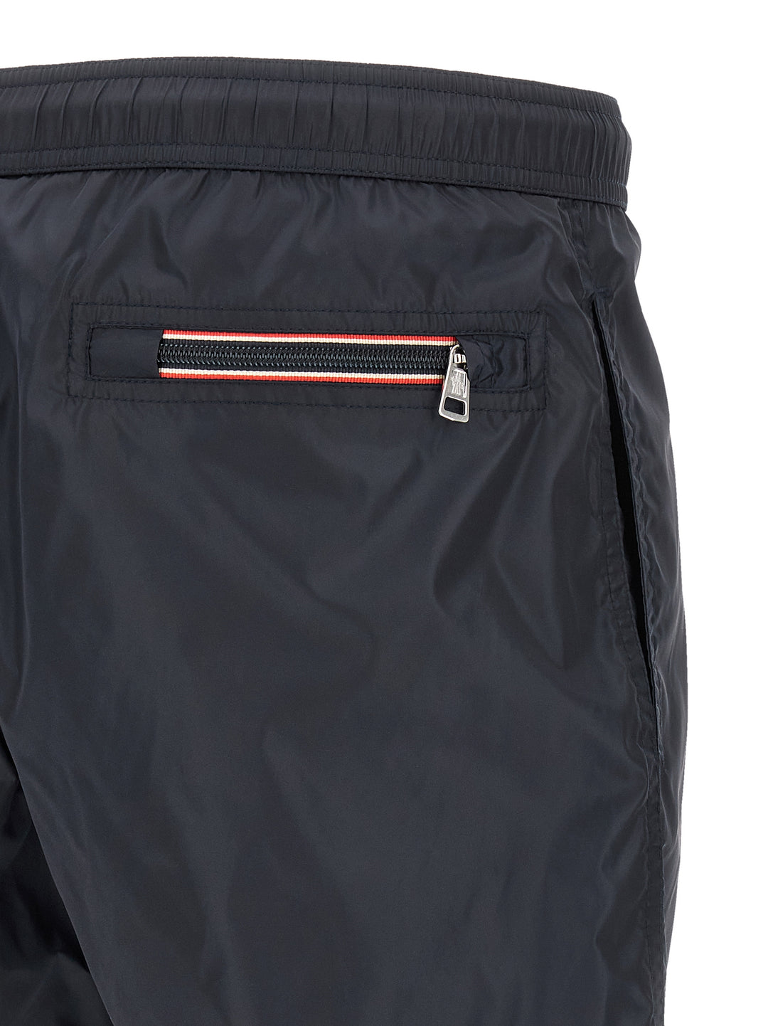 Moncler Logo Patch Swim Shorts Beachwear - Blu | f1d7f4c908edd18ba488f2678f2631b98087c95b