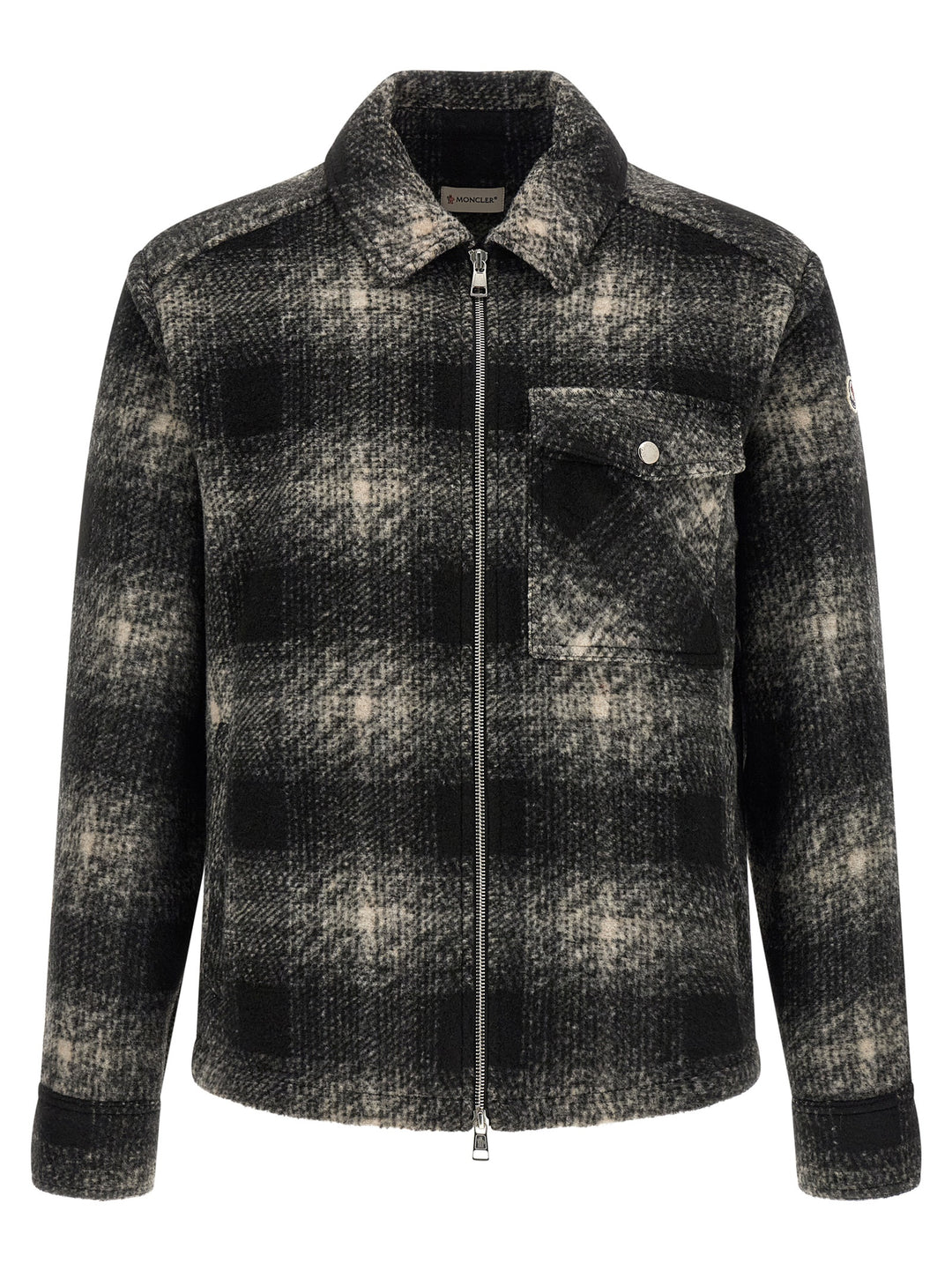 Moncler Zip Overshirt Camicie - Grigio | be813c41a8829f9a342cc787f24b0dd1a3d3686f
