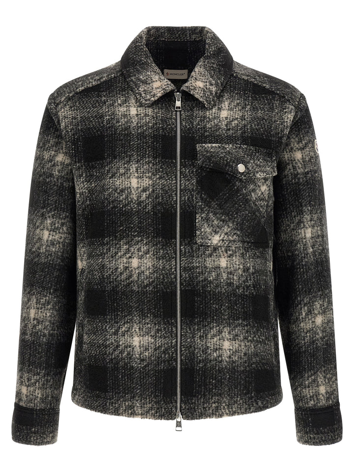 Moncler Zip Overshirt Camicie - Grigio | be813c41a8829f9a342cc787f24b0dd1a3d3686f