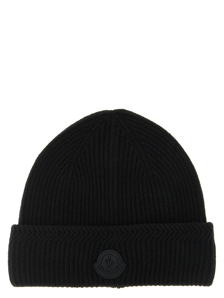 Moncler Brioche Half Stitch Cap Cappelli - Nero | f31152155db5c83311cfb74e80357fd95fde801d