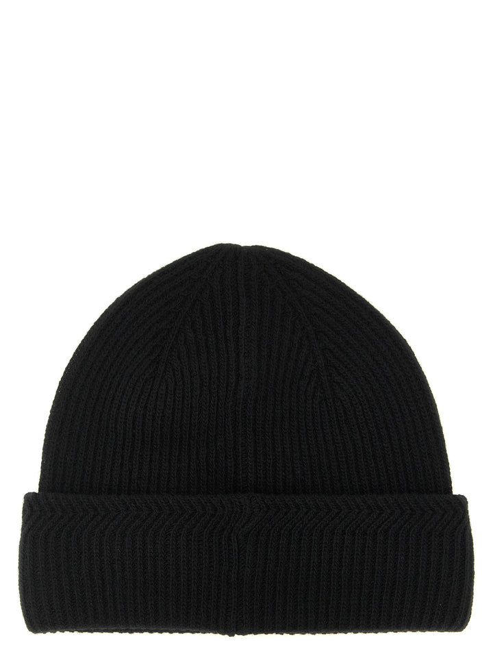 Moncler Brioche Half Stitch Cap Cappelli - Nero | 6c49316ca42bf9fa5cded0c612053ad3538ec854