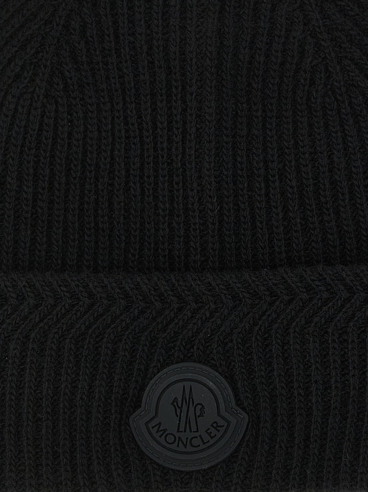 Moncler Brioche Half Stitch Cap Cappelli - Nero | ea05f596d2d496c7177a3ad03ac3d8f988877956