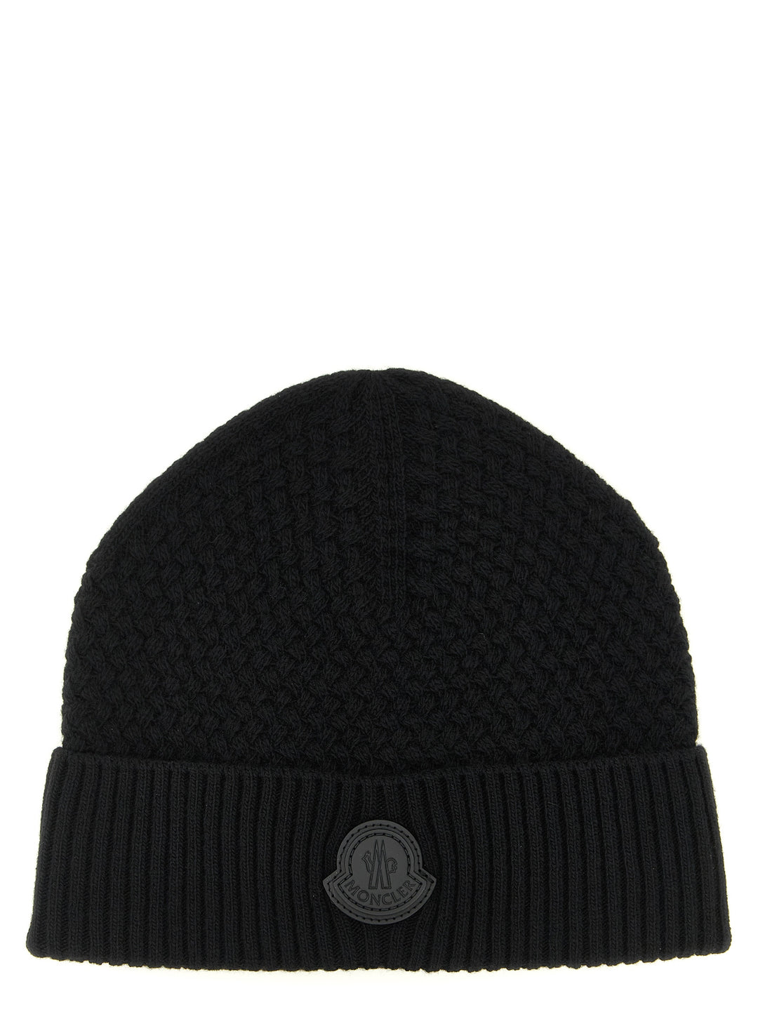 Moncler Basket Stitch Beanie Cappelli - Nero | 578a4b17bdae67058499c5ec604be88809a435ea