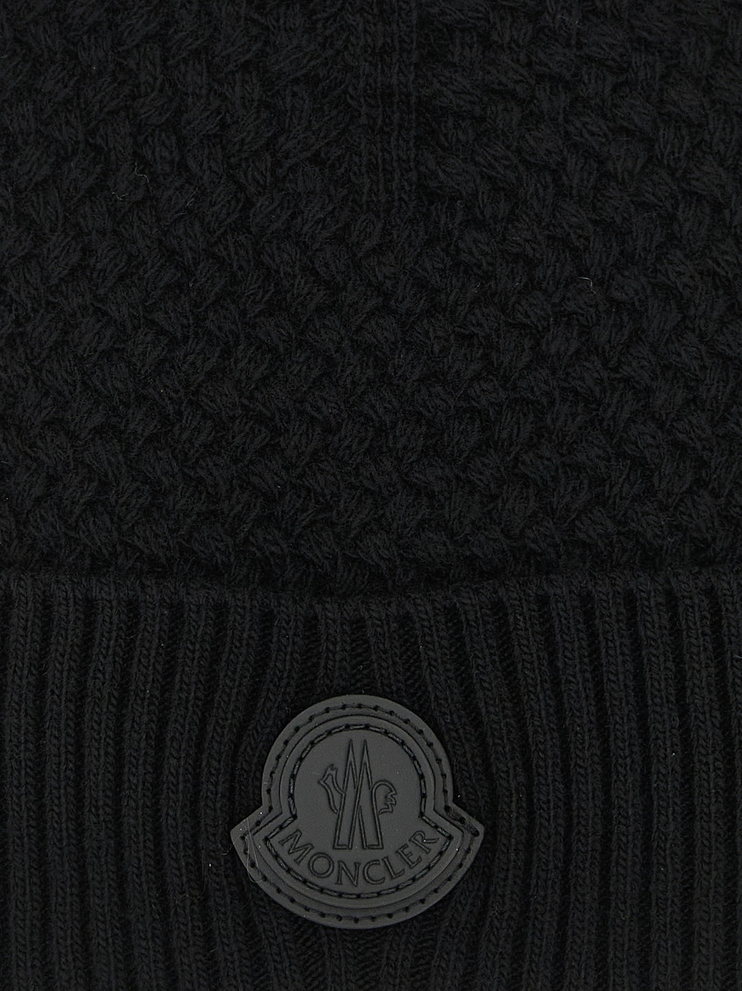 Moncler Basket Stitch Beanie Cappelli - Nero | 6ff29c762c7d7c5d6d9e0985e20240a7e137f2a7