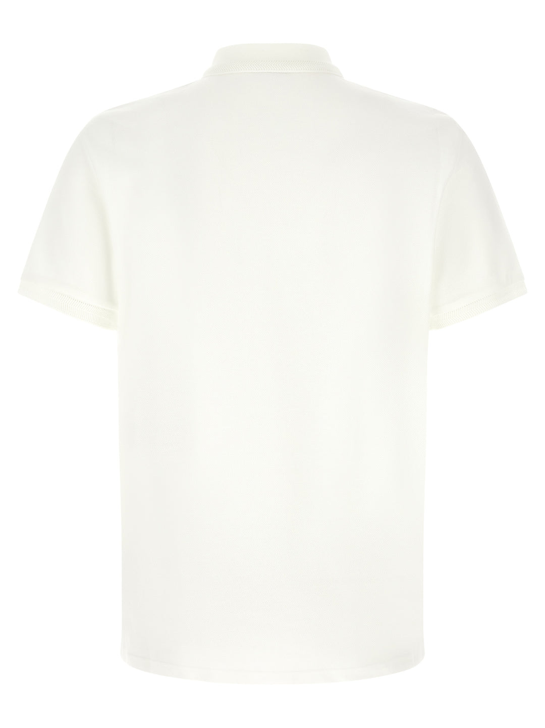 Moncler Logo Patch  Shirt Polo - Bianco | 3cdf7bb99eac08b3e53768d6d26821d8852b4338
