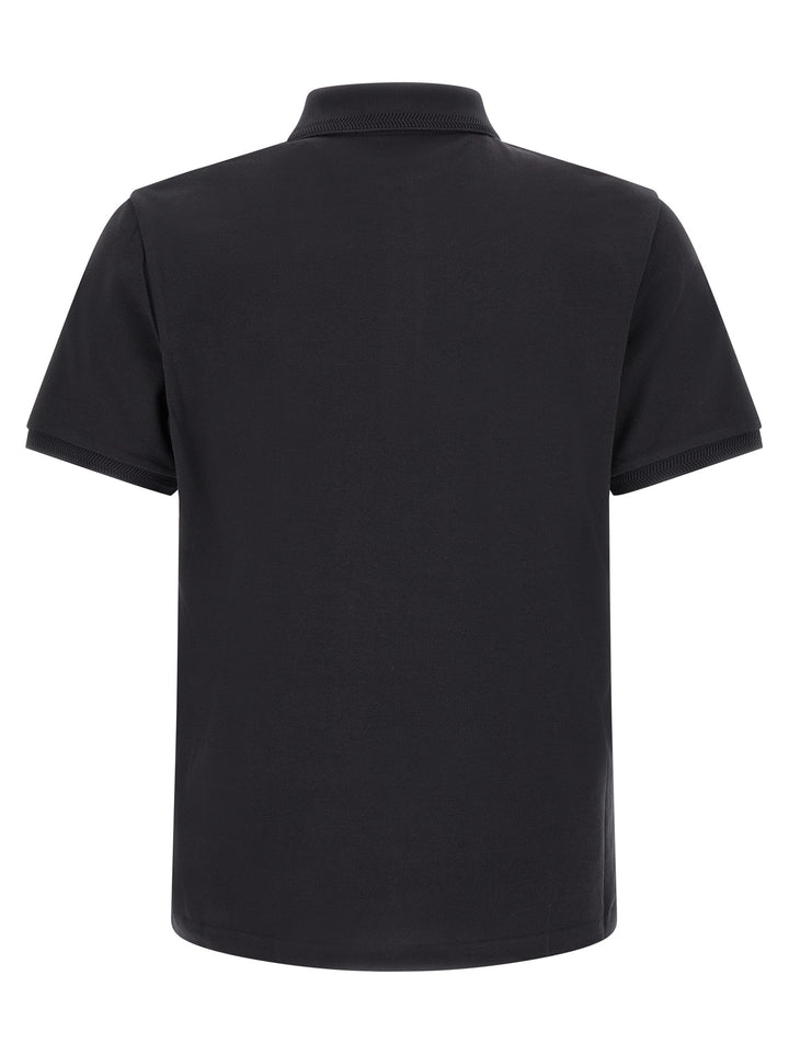 Moncler Logo Patch  Shirt Polo - Blu | a9018ca4dfe04dcaeaf29725f9a3547a99965445