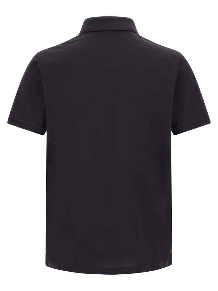 Moncler Triple Logo  Shirt Polo - Blu | c2c4d21d4d789a92e8fc14e623a061bc56467bca