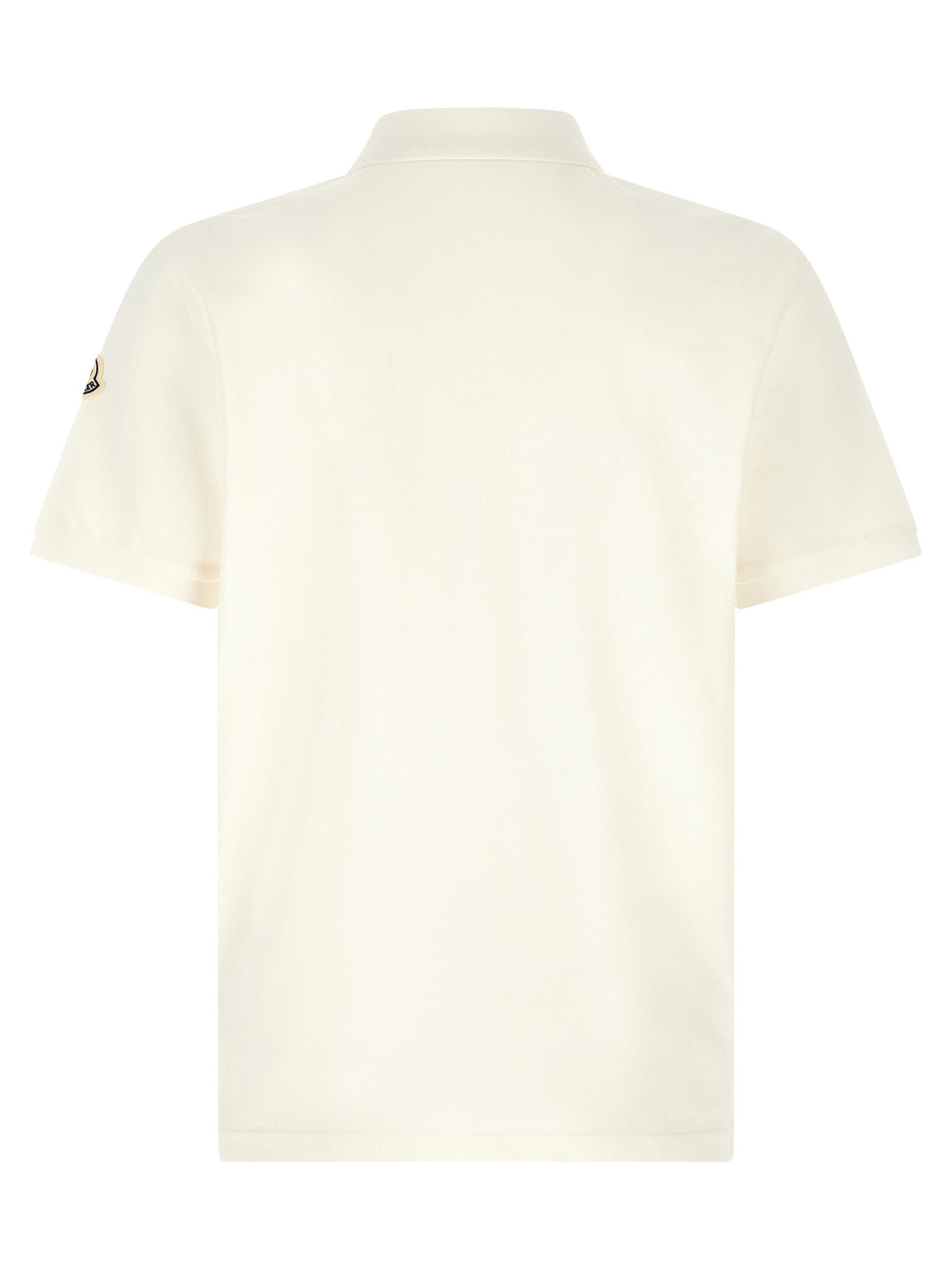 Moncler Logo Patch  Shirt Polo - Bianco | c4265cbdc5068416acfc943a14006307905035e6