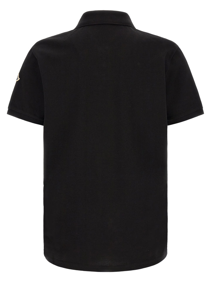 Moncler Tricolor Detail  Shirt Polo - Nero | bfc63c86fc43c7d71ecee663a389ad1788d8be7d