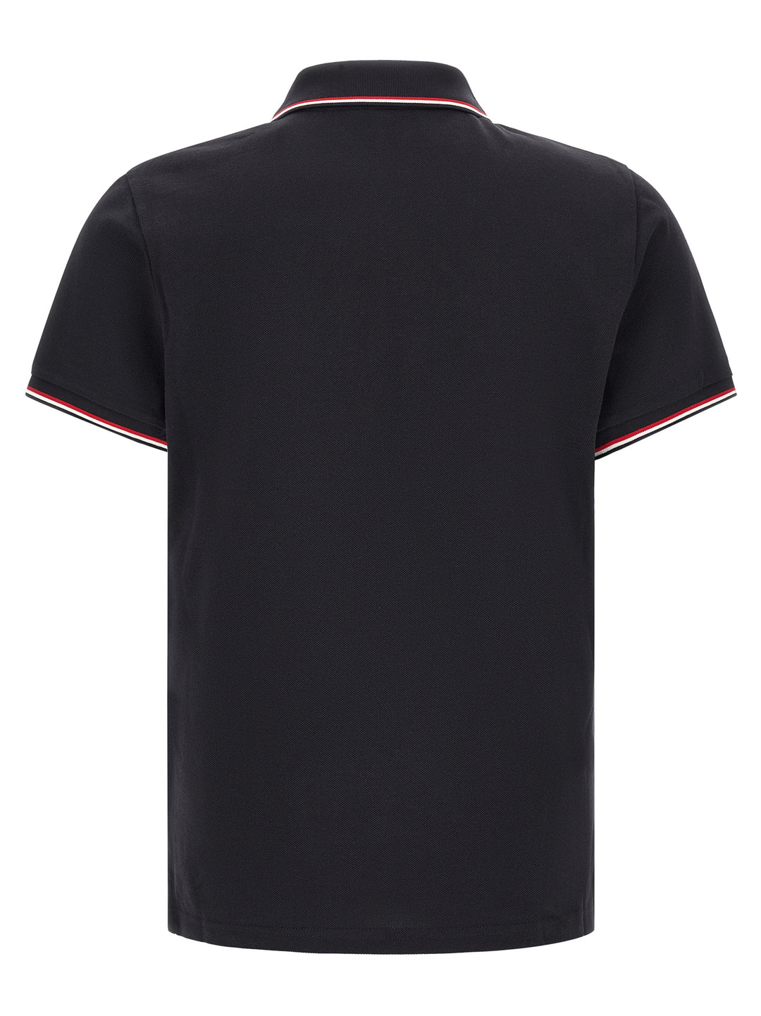 Moncler Tricolor Trim  Shirt Polo - Blu | 1f4261c35424a0ec3ba9758626031af07446c8a2