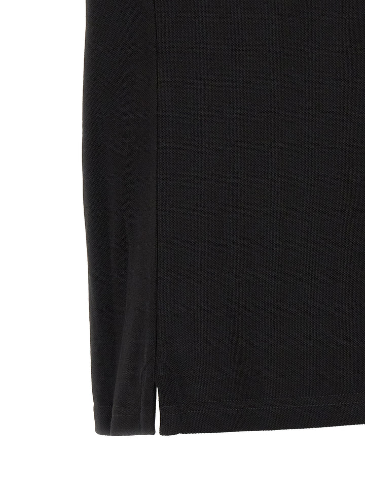 Moncler Tricolor Trim  Shirt Polo - Nero | c1bf5e8ded135474399b0ed24c8174fca2c14267