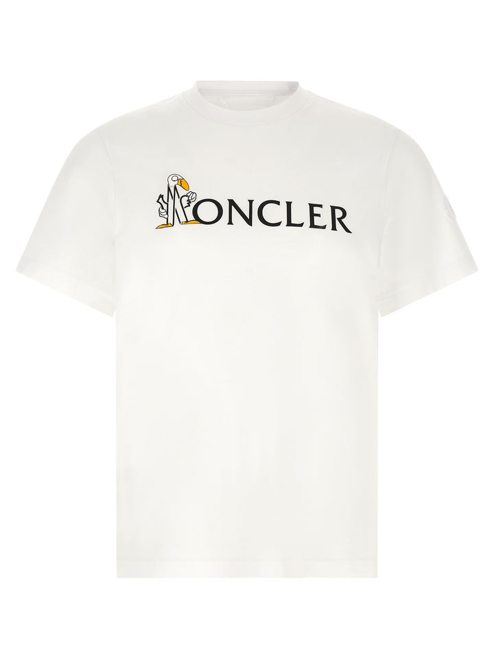 Moncler Graphic Logo T shirt - Bianco | 19bb40fd5ed466713f5bac2343fb197a31731408