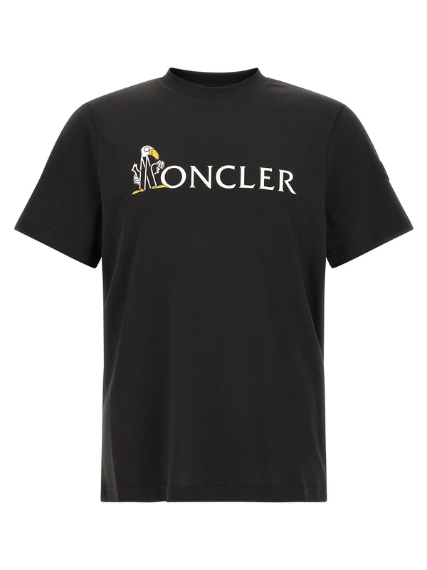 Maskottchen-Logo T-Shirt Schwarz