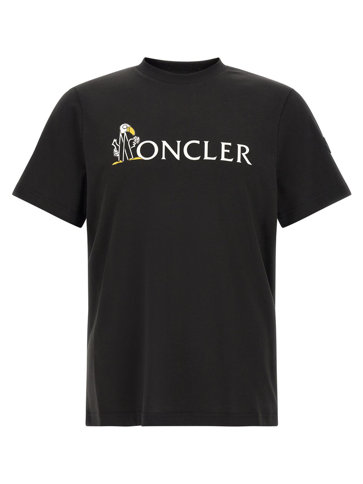 Moncler Mascot Logo T shirt - Nero | 93cf9007dbe7c01368268c50963e9afa7dcde6fa