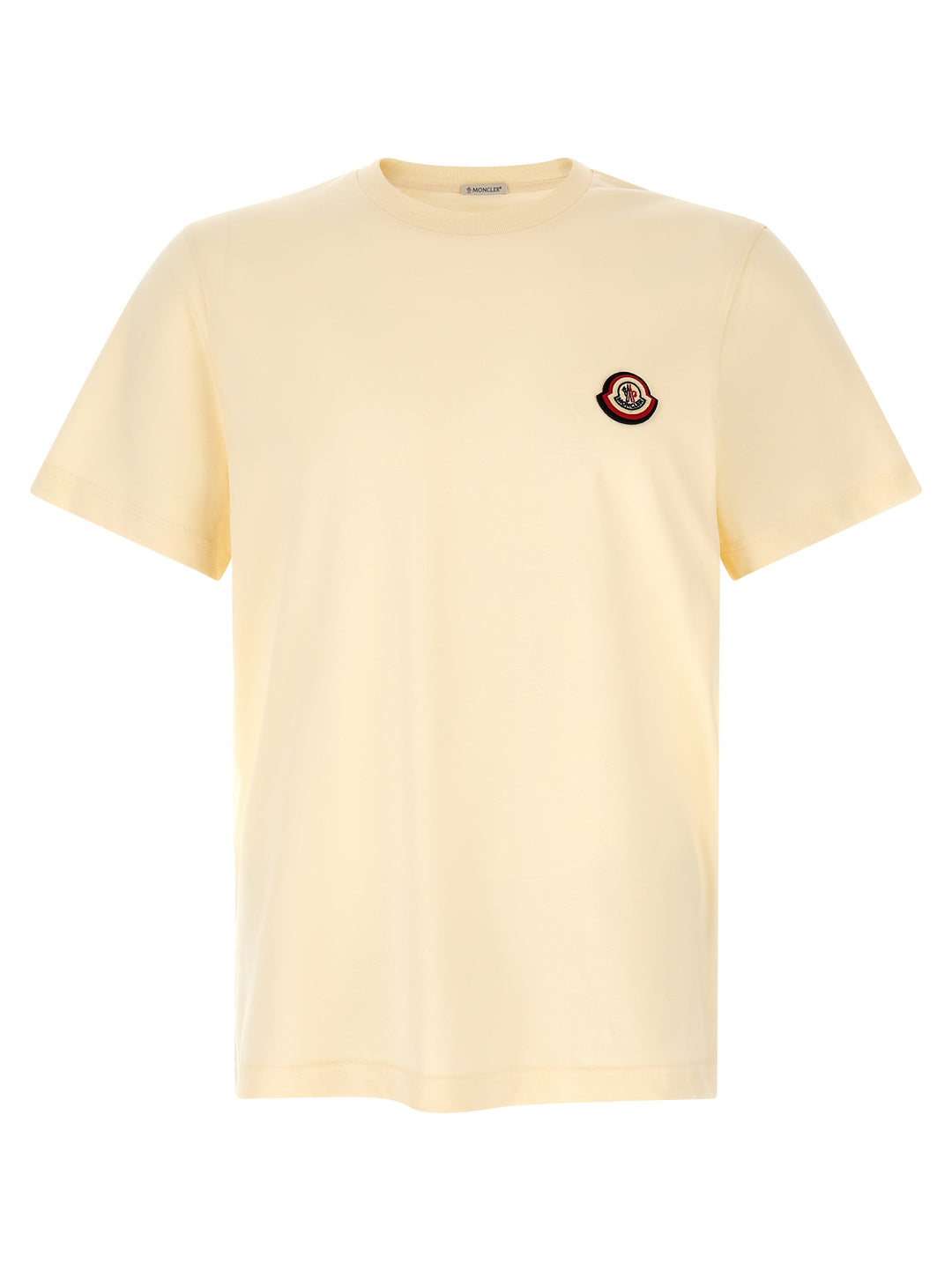 Moncler Logo Patch T shirt - Bianco | ae5b793407264bdf9813aa02710859a635479bb6