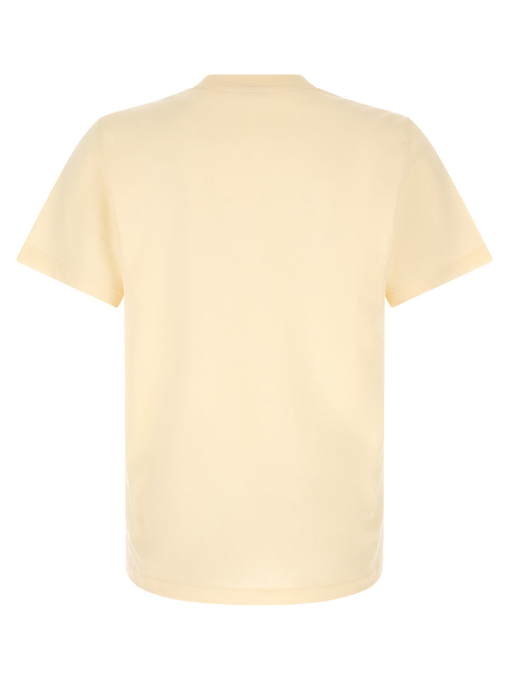 Moncler Logo Patch T shirt - Bianco | e286cfa557846e9736287406f54c8e8e36885837