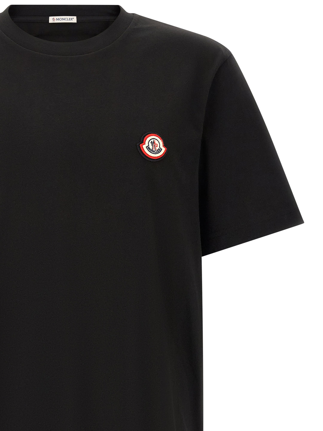 Moncler Tricolor Logo T shirt - Nero | 928602de2553d9aab4495d5bc5dcf59afac617f8