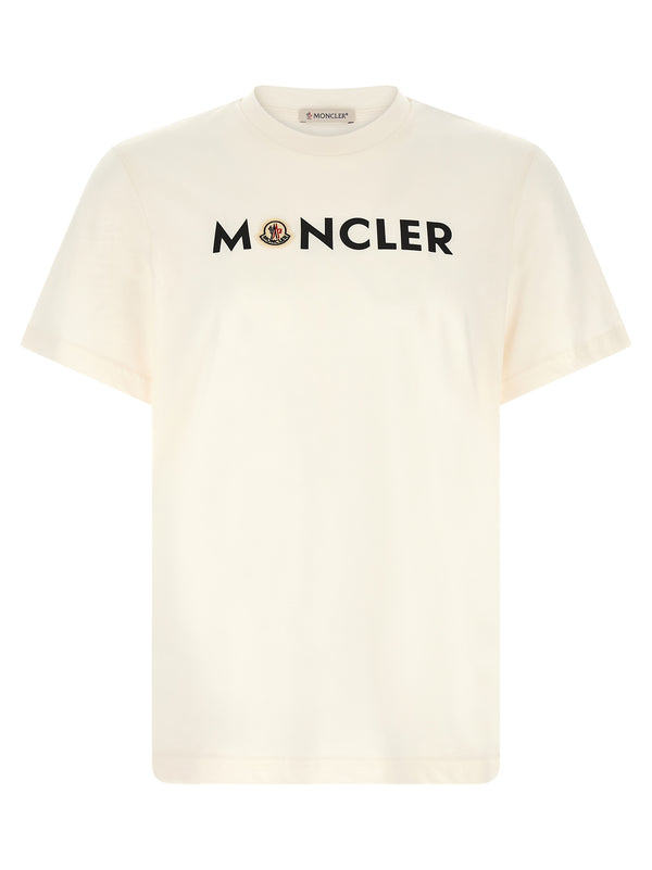 Logo Print T Shirt Bianco