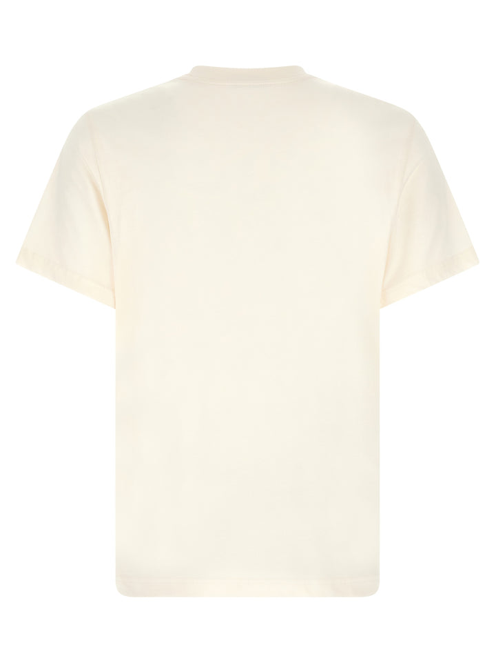 Moncler Logo Print T shirt - Bianco | 4b42267fb9911bf6196168fb96bf512f58bb6497