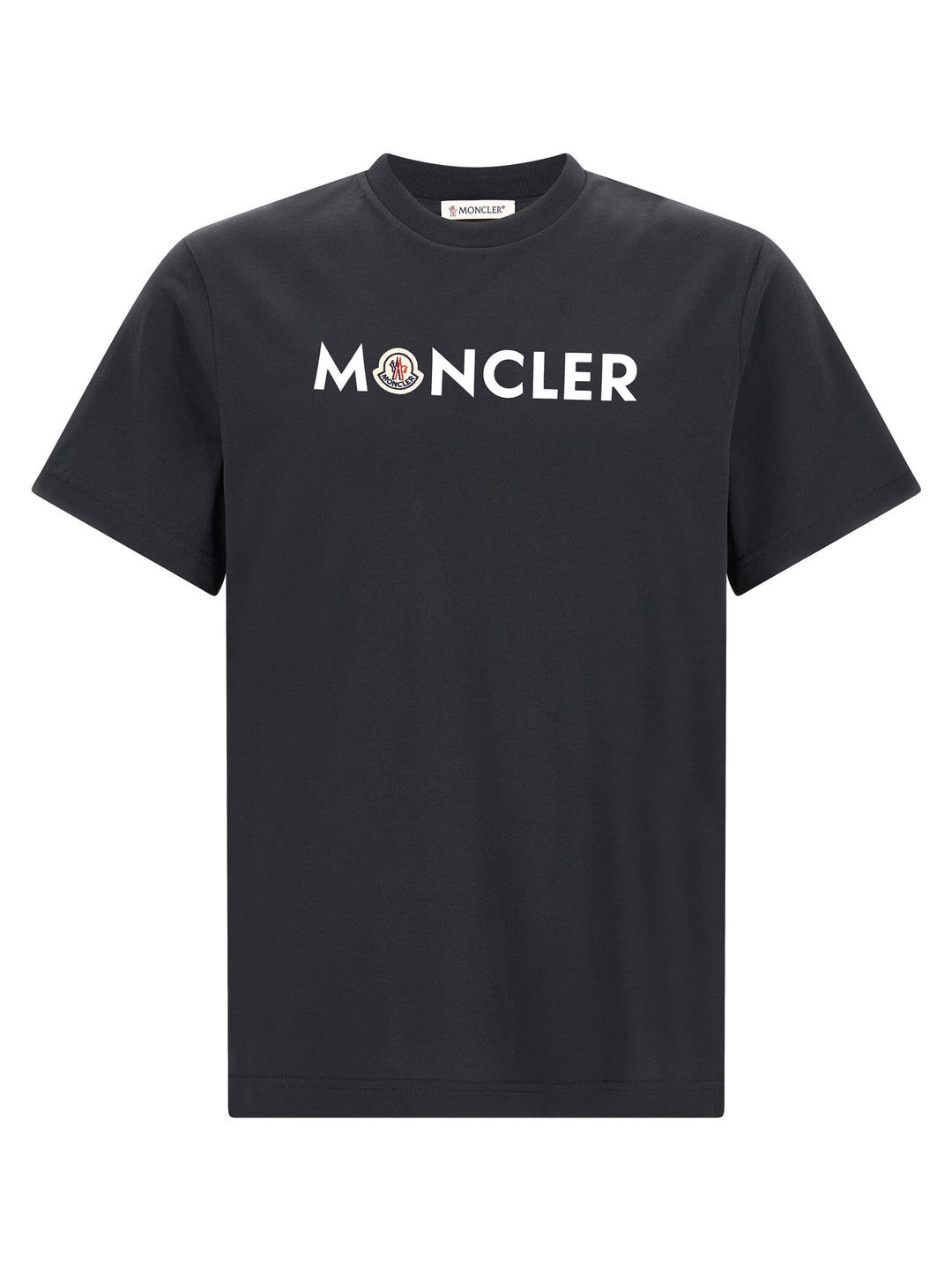 Moncler Front Logo Print T shirt - Blu | 20dc68487699f1d62802e9d66b3d8ff50f110de1