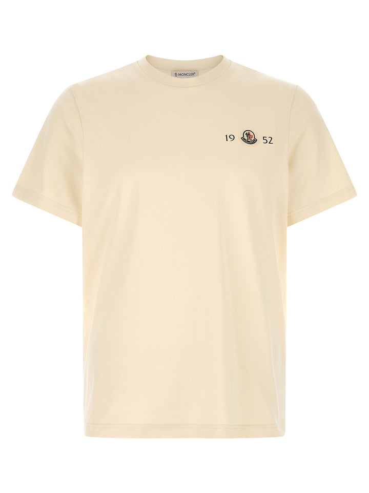 Moncler Logo Patch T shirt - Bianco | b66b7eaf8add15089bbcb55d8e932b260701e11d