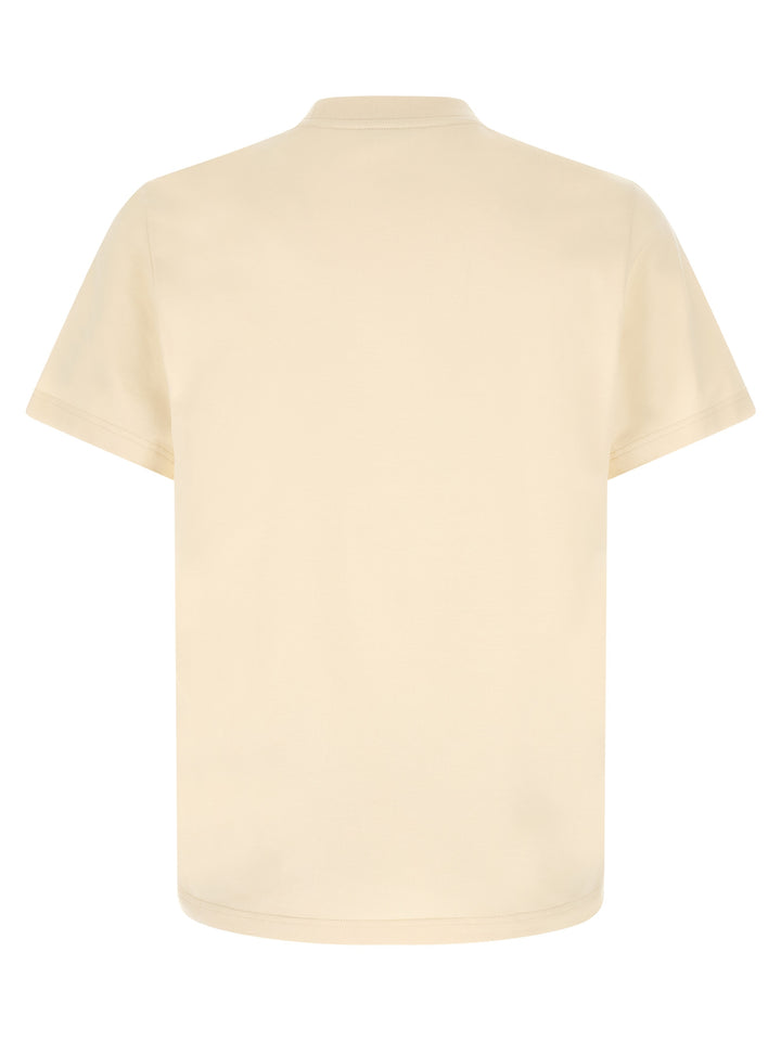 Moncler Logo Patch T shirt - Bianco | 393b2c85dd777d52d896ac12992e46e1f21d0fd4