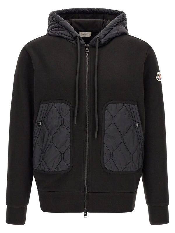 Sudadera con capucha híbrida Negra
