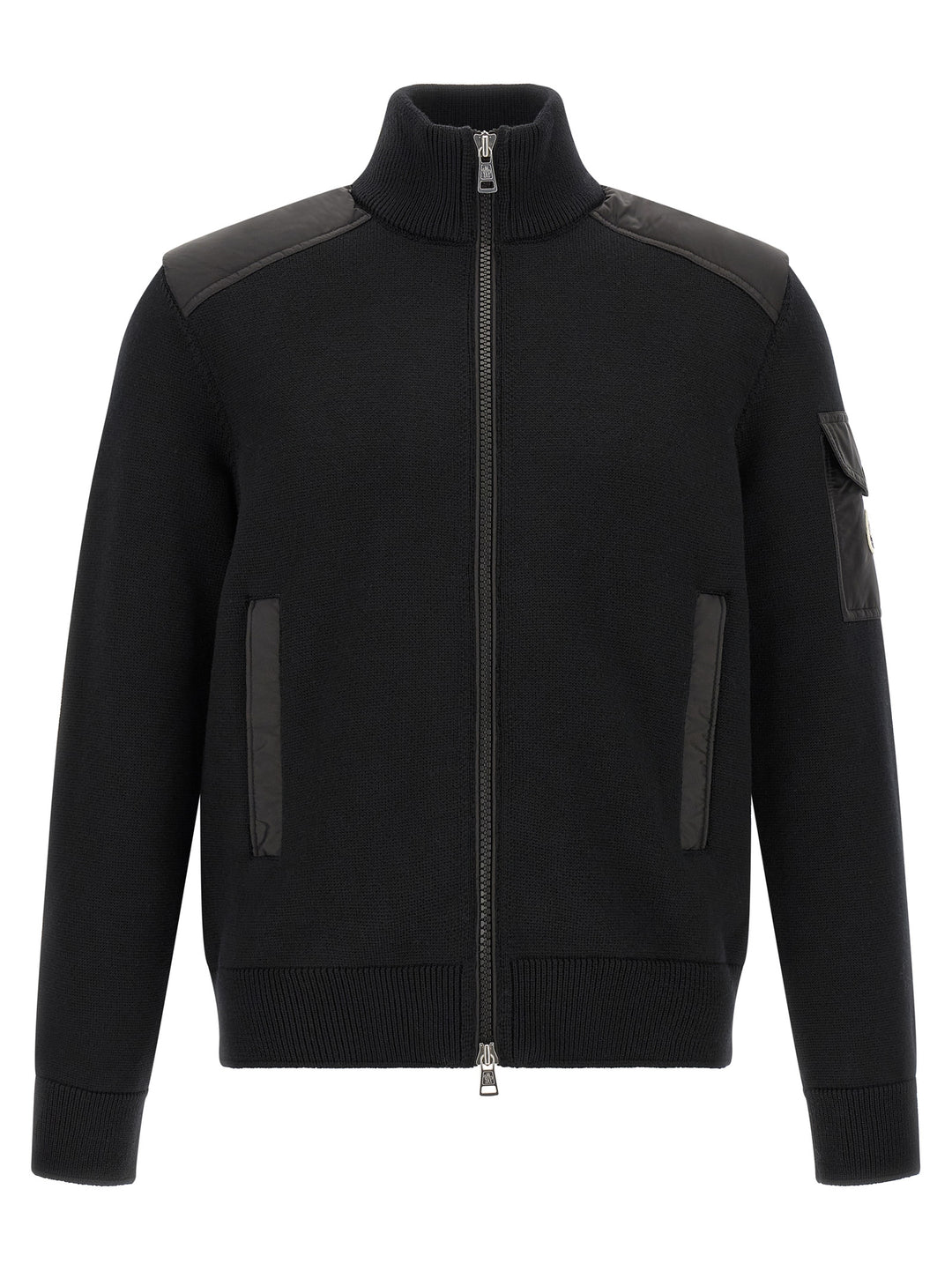 Moncler Padded Wool Zip-Up Maglioni - Nero | 5e628a6a517bfbe70eda7aaaa8a4d27702e2fab8
