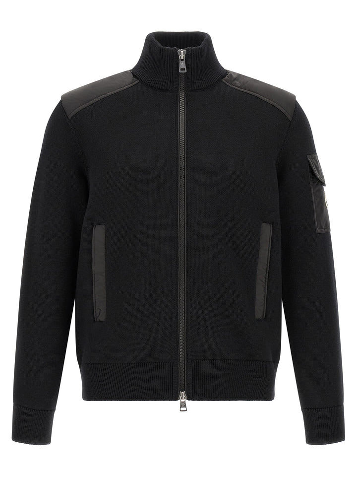 Moncler Padded Wool Zip-Up Maglioni - Nero | 5e628a6a517bfbe70eda7aaaa8a4d27702e2fab8