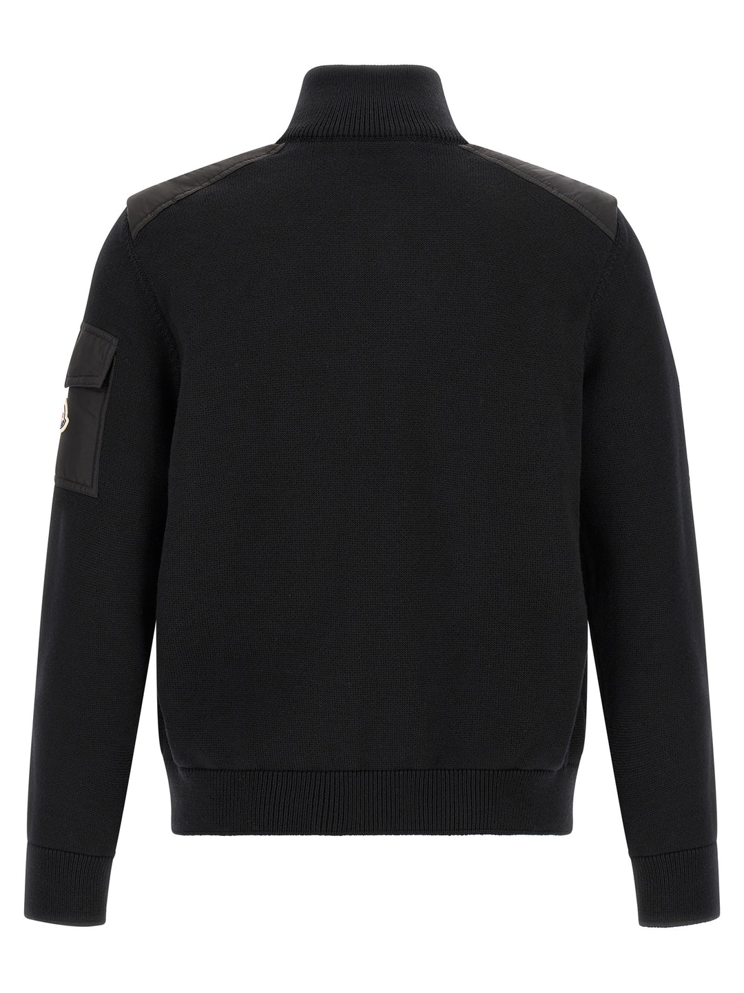 Moncler Padded Wool Zip-Up Maglioni - Nero | b34518bee2b374c11356a9e62189dcbddfe6c8ed