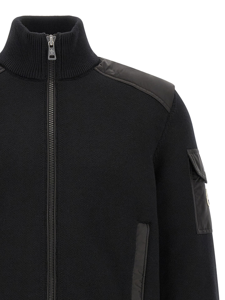 Moncler Padded Wool Zip-Up Maglioni - Nero | cfbdaa56ae2419878de7a170b1c597a07a63649e