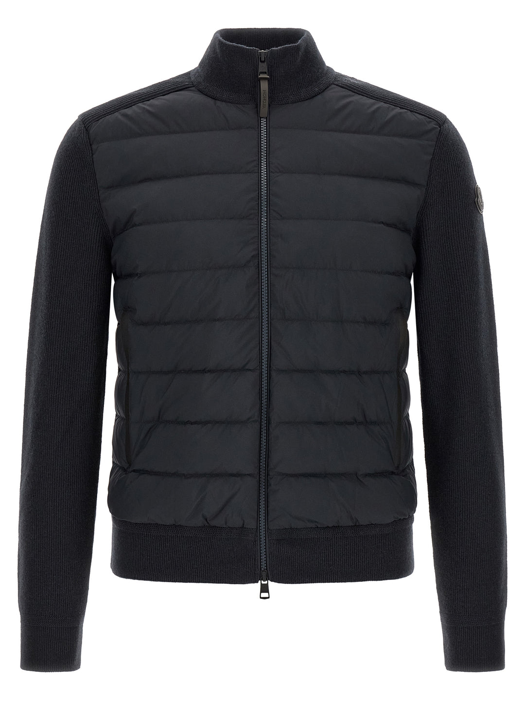 Moncler Padded Cardigan Maglioni - Blu | 0fb6df3bf1455a1bdd16938789904006518bad46