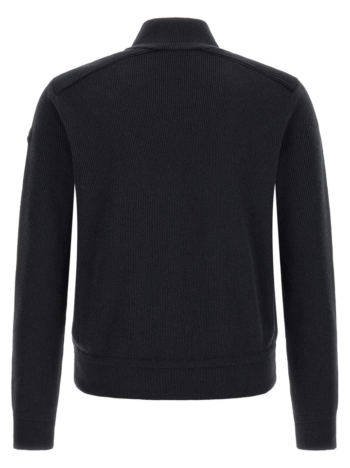 Moncler Padded Cardigan Maglioni - Blu | 3b80efb7a2d7deb1cb29071a2d4d362da7f10755
