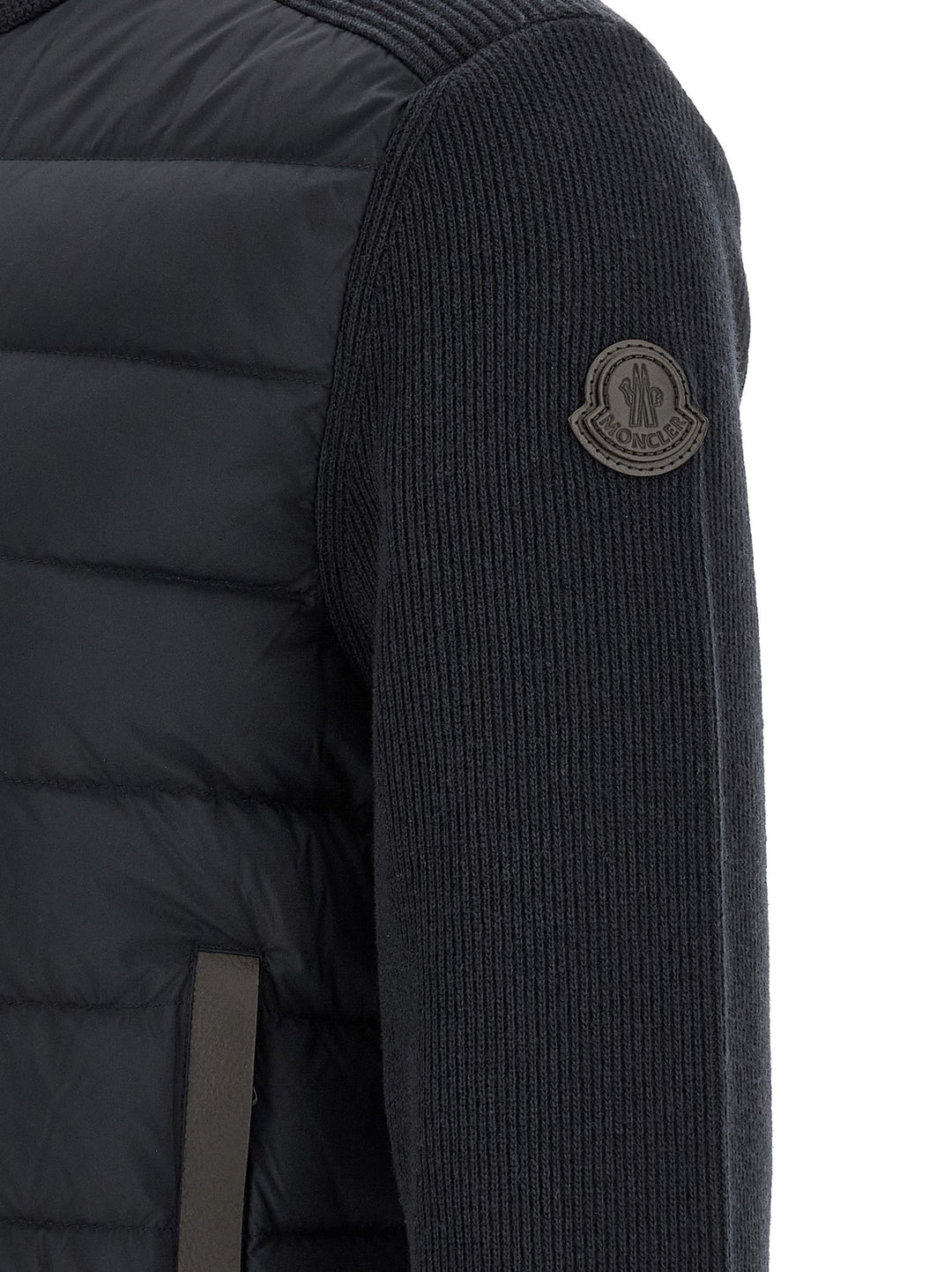 Moncler Padded Cardigan Maglioni - Blu | c778058110aedfcbb95241ae695a20c02b9e3f2a