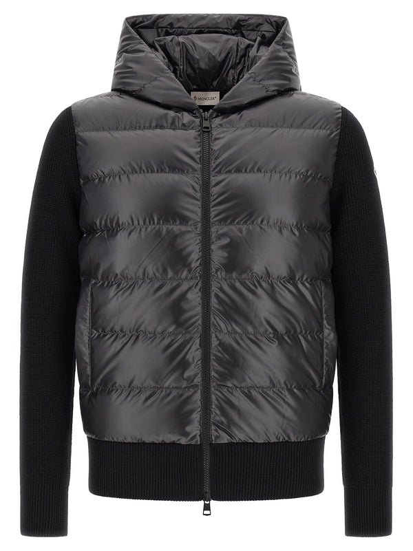 Padded Cardigan With Hood Maglioni Nero